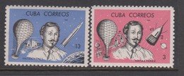 Cuba SC 971-2 1965 Matias Perez Aeronautic Pioneer,mint Hinged - Noord-Amerika