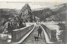 Environs De Saint-Etienne - Rochetaillée - Sur Le Mur Du Barrage Du Gouffre D'Enfer - Carte Animée N° 200 - Rochetaillee