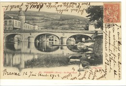 Carte Postale Ancienne Brassac - Le Pont Neuf - Brassac