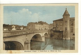 Carte Postale Ancienne Brassac - Pont Neuf Et L'Hôtel De Ville - Mairie - Brassac