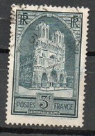 YvertN°259 - 5f  Cathédrale De Reims Type1 - Usati