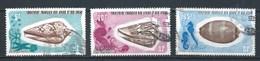 AFARS ET ISSAS (FRANCIA COLONIAS) 1975 (O) USADOS MI-118+119+120 YT-400+401+402 CONCHAS MARINAS  (CACHET ROND) - Used Stamps