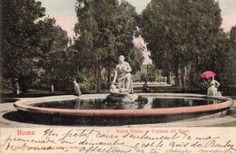 CPA    -   ROMA   -   MONTE PINCIO  -   FONTANA DEL MOSE  -  1903 - Parchi & Giardini