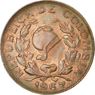 Monnaie, Colombie, 5 Centavos, 1967, TTB, Copper Clad Steel, KM:206a - Colombie