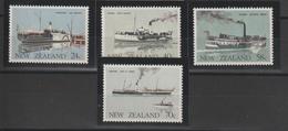 Nouvelle Zélande 1984 Bateaux 863-866 4 Val ** MNH - Unused Stamps
