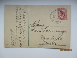 CHRISTMAS ,  FINLAND RUSSIA  WW I JOENSUU RAILWAY  TPO , OLD  POSTCARD , 0 - Andere & Zonder Classificatie