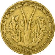 Monnaie, West African States, 10 Francs, 1959, TB+, Aluminum-Bronze, KM:1 - Costa D'Avorio