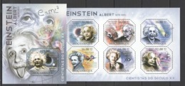 BC1113 2011 MOZAMBIQUE MOCAMBIQUE SCIENCE FAMOUS PEOPLE ALBERT EINSTEIN 1KB+1BL MNH - Albert Einstein
