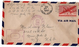 (R22) SCOTT C25 - ARMY EXAMINER - US ARMY - POSTAL SERVICE NEW YORK - 1945. - 2c. 1941-1960 Covers