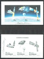 Sweden 1991.  Space. CEPT.  Michel 1963-65 Blackprint MNH.  Signed. - Proofs & Reprints
