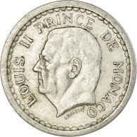 Monnaie, Monaco, 2 Francs, Undated (1943), TTB, Aluminium, Gadoury:MC 133 - 1922-1949 Louis II