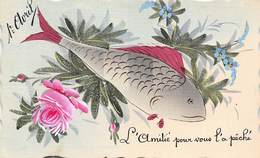 Thème     1er Avril.         L'amitié Vous L'a Pêché          (voir Scan) - 1er Avril - Poisson D'avril