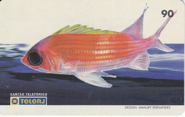 TARJETA DE BRASIL DE UN PEZ JAGURICA (FISH) - Peces