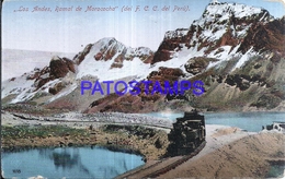 126806 PERU LOS ANDES AMAL DE MOROCOCHA TREN TRAIN POSTAL POSTCARD - Pérou