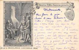 Thème        Histoire      Jeanne D'arc Dans Sa Prison   Edition Chocolat Aiguebelle  (voir Scan) - Historia