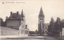 Léopoldsburg, Bourg Léopold, L'Eglise Et La Poste (pk65881) - Leopoldsburg