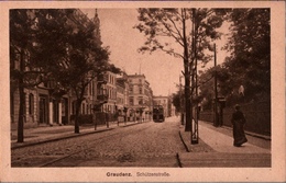 ! Alte Ansichtskarte, Graudenz, Schützenstraße, Straßenbahn, Tram, Polen - Polen