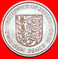 + GREAT BRITAIN (1971-1980): JERSEY ★ 2 NEW PENCE 1980 3 LIONS! LOW START ★ NO RESERVE! - Jersey