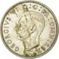 Monnaie, Grande-Bretagne, George VI, Florin, Two Shillings, 1945, TTB, Argent - J. 1 Florin / 2 Shillings