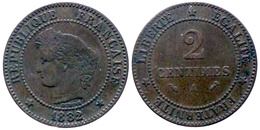 Ceres 2 Centimes 1882 A (162) - 2 Centimes