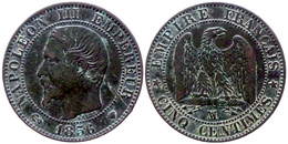 Napoléon III 5 Centimes 1856 MA Marseile (163) - 5 Centimes