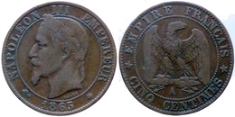 Napoléon III 5 Centimes 1865 A Paris (164) - 5 Centimes