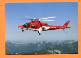 FEL1444, Agusta A-109-K2 Der Rega, Glaner Alpen, Glarus, Glaris, Schweiz, Suisse, Swizerland ,GF, Non Circulée - Hubschrauber