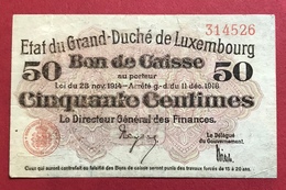 Luxembourg 50 Centimes 1914-1918 - Lussemburgo