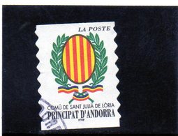 2001 Andorra Fr. - Stemma Di Sant Julia De Loria - Gebruikt