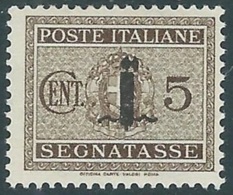 1944 RSI SEGNATASSE 5 CENT MH * - RB8-6 - Taxe