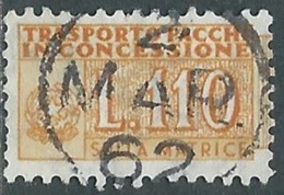 1955-81 ITALIA PACCHI IN CONCESSIONE USATO 110 LIRE SEZIONE MATRICE - RB38-6 - Colis-concession