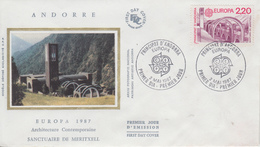 Enveloppe  FDC  1er  Jour   ANDORRE   EUROPA    1987 - 1987