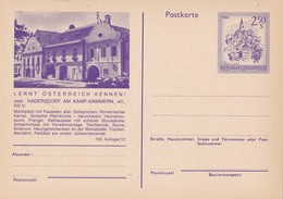 Oostenrijk - Postkarte - Lernt Österreich Kennen! - 3493 Hadersdorf Am Kamp-Kammern - Ongebruikt -M P451 150. Auflage/12 - Ganzsachen