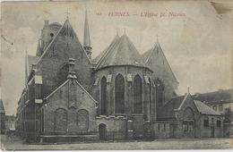 Furnes.   L'Eglise St. Nicolas.   -   1906   Naar   Fornes   -   Marchienne-au-Pont - Veurne