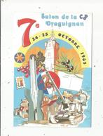 Cp, Bourses & Salons De Collections, 7 E Salon De La CP ,  DRAGUIGNAN ,  1987 , Illustrateur Marc Lenzi - Bourses & Salons De Collections