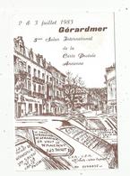 Cp, Bourses & Salons De Collections, 3 E Salon De La Carte Postale 1983 ,Gérardmer, 88 , Invitation Vin D'honneur - Beursen Voor Verzamellars