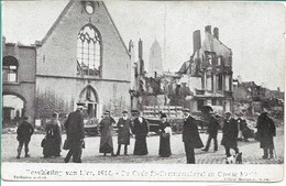 LIER: Beschieting Van Lier, 1914: De Oude Sint Gummaruskerk En Groote Markt - Lier