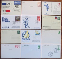 Lot De 12 Entiers Postaux PhilexFrance 82 & 89 - Albertville 92 - Bureau Commun Automobile Etc - Entier Postal - Lots Et Collections : Entiers Et PAP