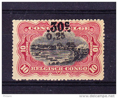 CONGO BELGE, COB 104 ** MNH, CURIOSITE DOUBLE SURCHARGE. (4Z65) - Unused Stamps