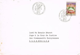 35045. Carta LUXEMBOURG 1974. 50 Aniversaire Timbre CARITAS - Covers & Documents