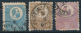 O 1871 Kőnyomat 10kr, 15kr, 25kr Vegyes Minőség /mixed Quality (100.000) - Autres & Non Classés