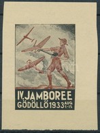 ** 1933/7a Cserkész IV. Jamboree Gödöllő, Repülők Emlékív (100.000) / Scout Jamboree - Sonstige & Ohne Zuordnung