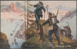 N Beraud - Chasseurs Alpins, 1917 - Tuck's Oilette Postcard - Beraud