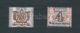 ~1950 Légrády Sándor Portó Bélyegterv 20f és 40f Aláírás Nélkül, 6 Cm X 5 Cm - Otros & Sin Clasificación