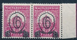 ** 1931 Kisegítő 6f/8f 506B ívszéli Pár (30.000) - Otros & Sin Clasificación