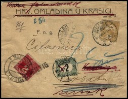 1911 Nyomtatvány Fiuméből Bécsbe, érvénytelenített Portóval Visszaküldve, Fiumében Ismét Portózva. Érdekes Darab! - Sonstige & Ohne Zuordnung