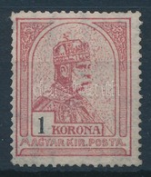 * 1908 Turul 1K 1. Vízjelállás, Jelentéktelen Falc (24.000) Certificate: Glatz - Otros & Sin Clasificación