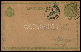 1916 Felezett 6f Portóbélyeg 5f Díjjegyes Levelezőlapon 'MERNYE SOMOGY VM.' Ritka!! - Sonstige & Ohne Zuordnung