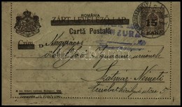 1919 Kolozsvár Zárt Levelezőlap Marosvásárhely Cenzúrával Köznapi Bélyegzővel, Bodor Vizsgálójellel (24.000) - Otros & Sin Clasificación