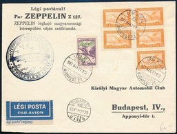 1931 Zeppelin Magyarországi Körrepülés Levél Zeppelin 2P Bérmentesítéssel - Sonstige & Ohne Zuordnung